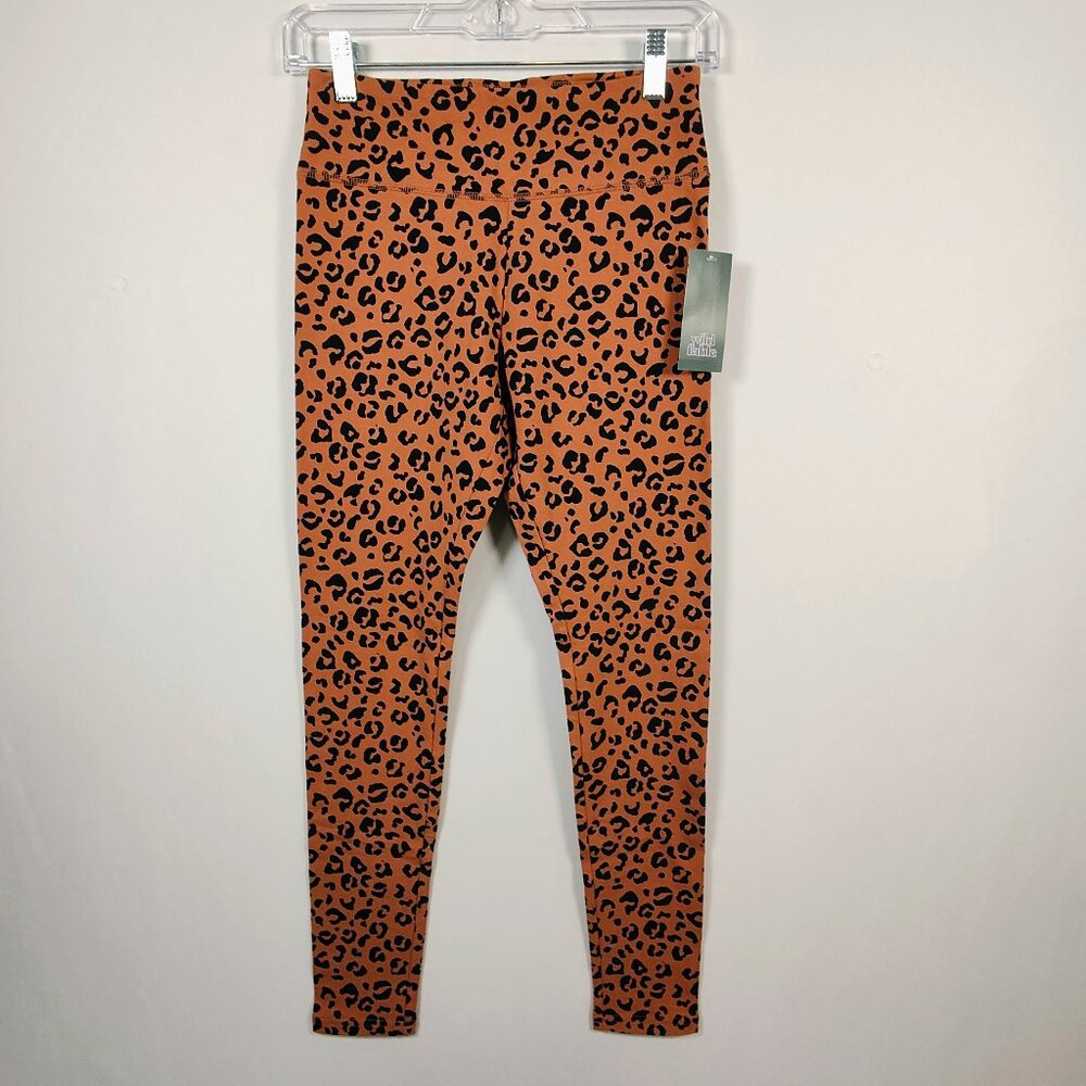 Wild Fable Leggings Women's Small High-Rise Leopard Print NWT - Picture 2 of 9